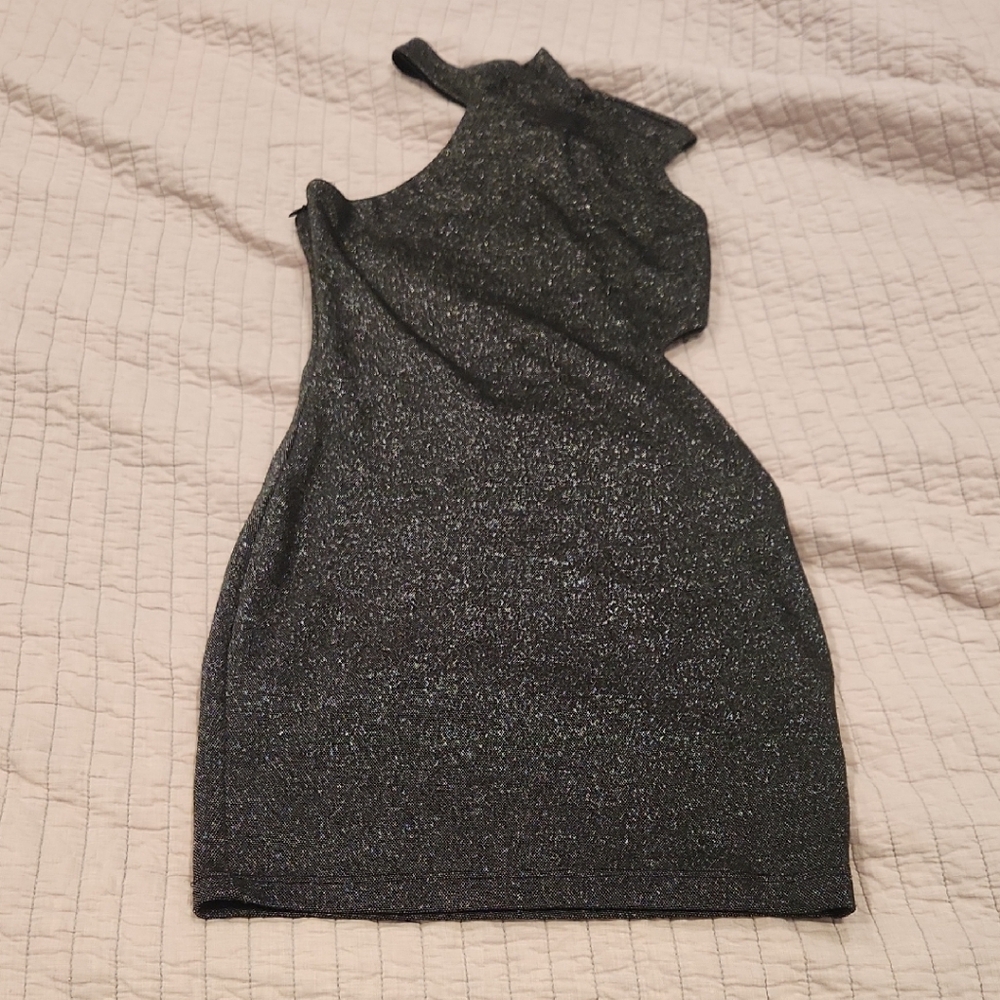 Elegant Black Glitter Dress